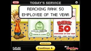 Papa's Wingeria - Reaching Rank 50 (Employee of the Year)