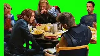 Avengers Eating meme Green screen