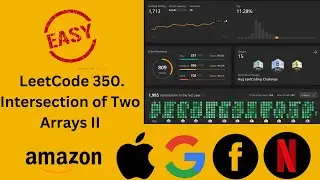LeetCode 350. Intersection of Two Arrays|| Leetcode || English