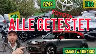 Mercedes EQA und EQE, Toyota BZ4X und Smart #1 Brabus im Erstkontakt 