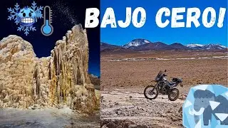 MARAVILLA BAJO CERO | UN GÉISER en la CORDILLERA | ARGENTINA - CHILE en MOTO