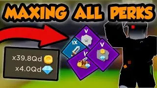 MAXING ALL POSSIBLE PERKS & BEST PETS!! Maxed out! | Roblox Blade Throwing Simulator