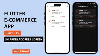 Flutter E-commerce App UI - Part 15 | Shipping Address Screen | Speed Code | 2025