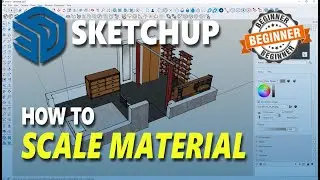 How To Scale Material In Sketchup
