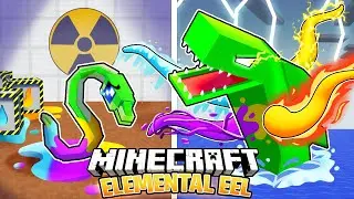 I Survived 100 Days as an ELEMENTAL EEL in HARDCORE Minecraft!