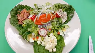 Chef Dominic Hawkes Teaches Food Handling Safety while Preparing a Chef Salad