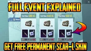 Get Permanent Scar-L Gun Skin In Growing Pack Event Pubg Mobile || Full Explained || Free Gun Skin
