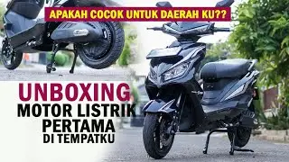Unboxing Motor Listrik Pertamaku!!! Penasaran dengan motor Listrik