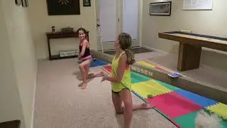 Annie LeBlanc! 10 and 11 Year Old Gymnastics Tricks and Tumbling on the Trampoline Acroanna