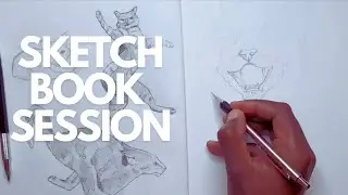 Drawing Cats in my Sketch Book