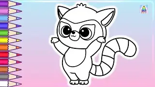 Как нарисовать ЛЕММИ из мультика Юху и его Друзья | Coloring Kids