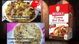 Creamy beef with Alaska Creamy beef evap || Creamy macaroni
