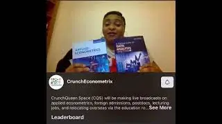@CrunchEconometrix queen. Appreciate you a lot for endorsing our books 📚.