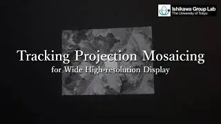 Tracking Projection Mosaicing for Wide High-resolution Display