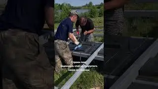 Строим плот. Провязываем модули плавучести. Продолжение в следующих 