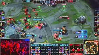 LCS EU Spring 2015 - UOL vs FNC - Incredible Turnaround