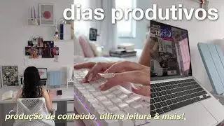 DIAS PRODUTIVOS NA MINHA VIDA 👩‍💻 criação de conteúdo, última leitura, papo sobre fórmula 1 & mais!