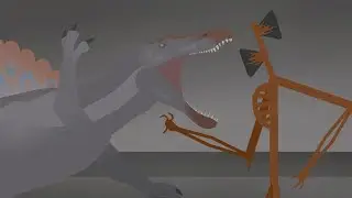 Spinosaurus vs. Siren Head | Stick Nodes Animation