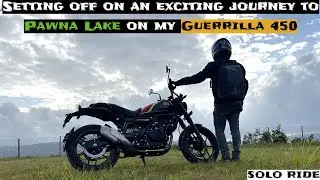 Ride To PAWNA LAKE On My Royal Enfield Guerrilla 450 | 120 KM SOLO RIDE | GUERRILLA 450