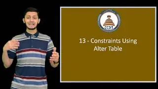 Oracle APEX Tutorial 13 - Constraints Using Alter Table
