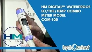 HM Digital™ Waterproof EC/TDS/TEMP Combo Meter Model COM-100