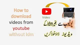 How,to download video from youtube without idm urdu hindi tutorial