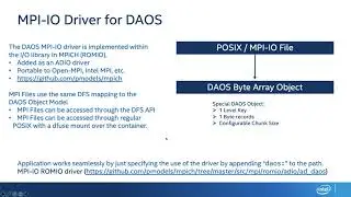 DAOS POSIX API setup and benchmarking webinar