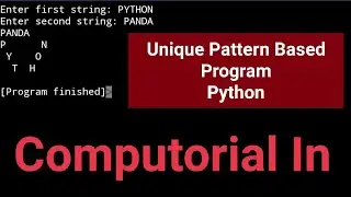 Unique Patterns in Python || Computer Science Class 11 || Computorial In