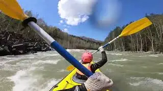 Стресс-тест байдарки Хатанга Expedition. Сплав, Казахстан, р. Ульба, 07 05 2022