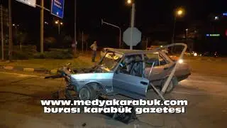 ALKOLLÜ SÜRÜCÜ KAZA YAPTI