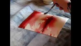 Démonstration aquarelle Muriel Buthier-Chartrain pour les voeux de 2013