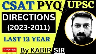 UPSC CSAT Direction Previous Year Questions PYQs