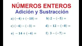 1) ADDITION AND SUBSTRACTION. WHOLE NUMBERS.