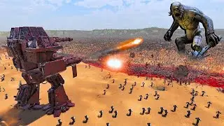 SPACE MARINE & TITANS vs 4,000,000 BEASTMEN & GIANTS - Ultimate Epic Battle Simulator 2