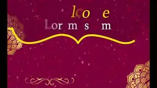 Merriage Weddings intro in after effects