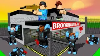 I Built a ZOMBIE SURVIVAL JAIL in Brookhaven RP!!