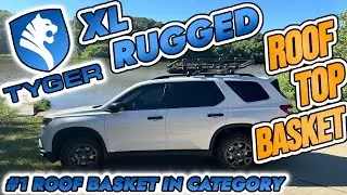 Tyger Super Duty Adjustable Roof Cargo Basket Install/Review for Honda Pilot TrailSport 2023-2027