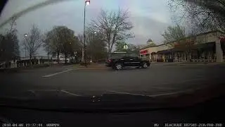 Weird car chasing person at Walmart parking lot