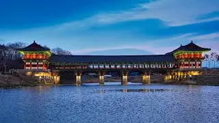 Wollyeong Bridge, Gyeongju, S Korea (Wooden Bridge)