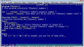 Fibonacci numbers in Free Pascal