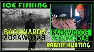 Adirondack Mountain Hike In Ice Fishing, Jigging, Dinosaurs?? and Hunting... What A Day!!!
