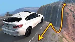 Cars vs Giant Dip ▶️ BeamNG Drive