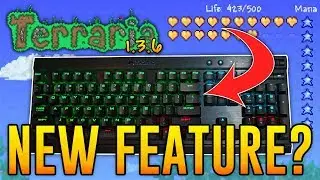 Terraria Health & Mana Bar RGB Keyboard Mod! New Feature?!?