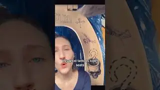 Toilet Tattoos by Bad Luck Veteran #tattooartist #contemporaryart #artreview