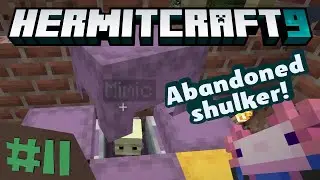 HermitCraft 9 ep 11: Abandoned shulker rescue! Help from Scar! Hurt by Cub! Megabase outline!