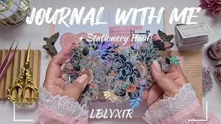 ASMR Journaling + Unboxing | Collab Journal ft @lblyxir