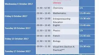 Form III Time Table 2017 + Computer Studies National Exam Papers
