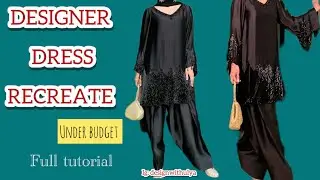 DESIGNER DRESS RECREATE | Under budget | | full tutorial | | trendy outfit | ​⁠@DESIGNWITHULYA