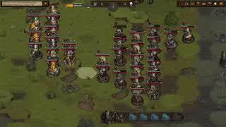 Battle Brothers - BD. День 184+ Orc's food - это мы. 53 орка против 33 людей!