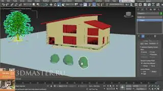 Урок 3ds Max: Архитектурные объекты Railling (Ограждения), Stairs (Лестницы), Foliage